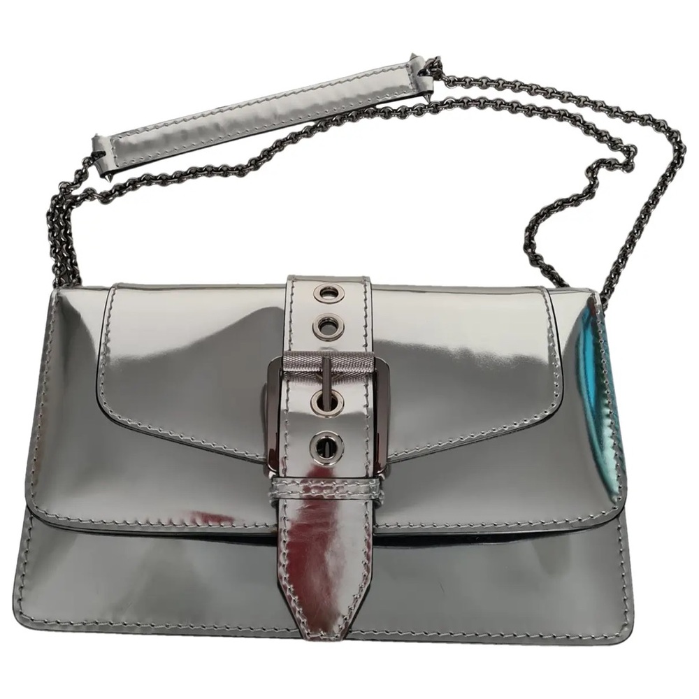Barbara Bui Metallic Leather Crossbody Bag